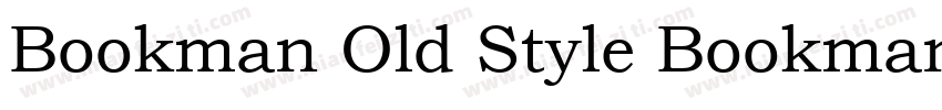 Bookman Old Style BookmanOldStyle字体转换